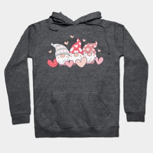 Gnome Valentines and Hearts Hoodie